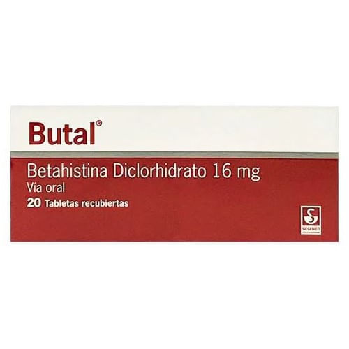 Butal Betahistina 16MG x 20 Tab Siegfrie