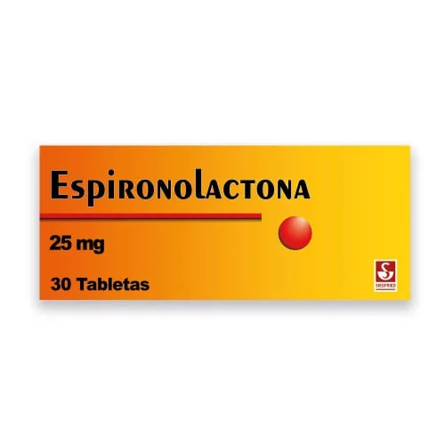 Esíronolactona 25MG X30 Tab Siegried