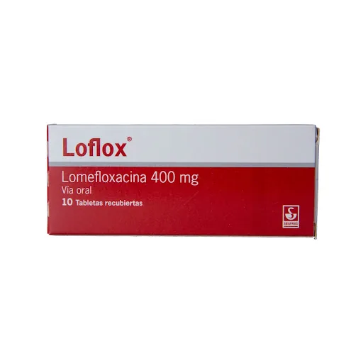 Loflox Lomefloxacina 400 MG x 10 Tab Siegfried