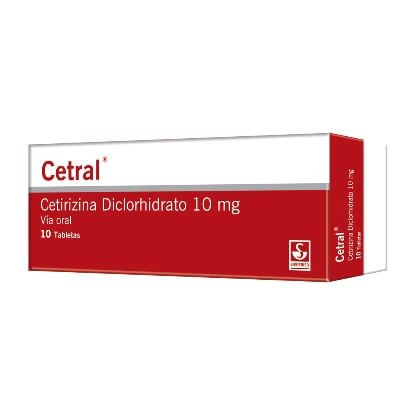 Cetral x 10 Tab Cetirizina 10 MG Siegried