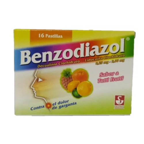 Bezodiazol x 16 Pastillas Masticables Tutti Frutti