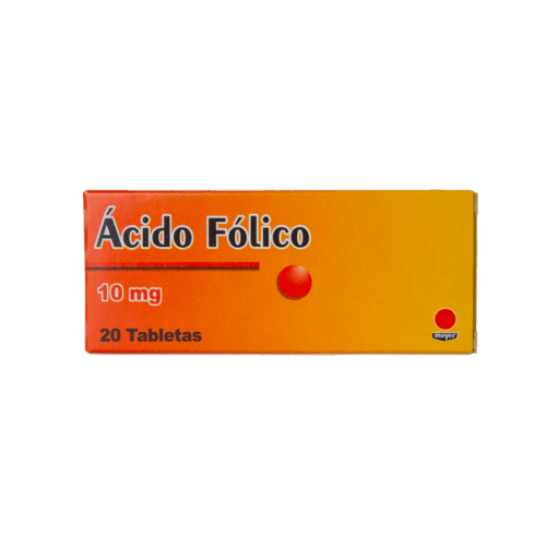 Acido Folico X10 Tab x 20 MG Siegfri