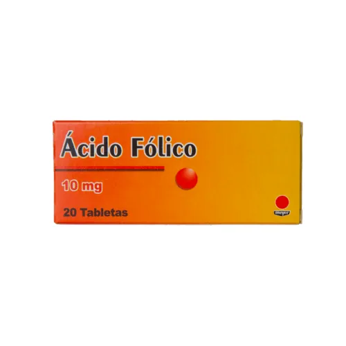 Acido Folico X10 Tab x 20 MG Siegfri