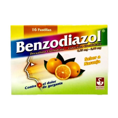 Benzodiazol Naranja 16 Pastillas Mastica