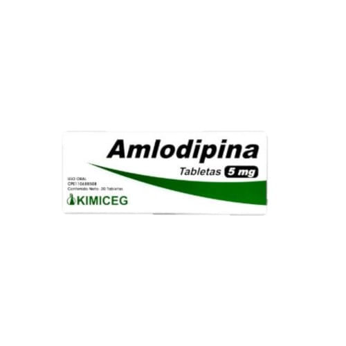 Amlodipina 5MG x 30 Tabletas Kimiceg