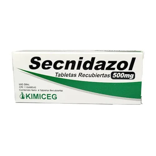 Secnidazol 500MG 4 Tabletas Kimiceg