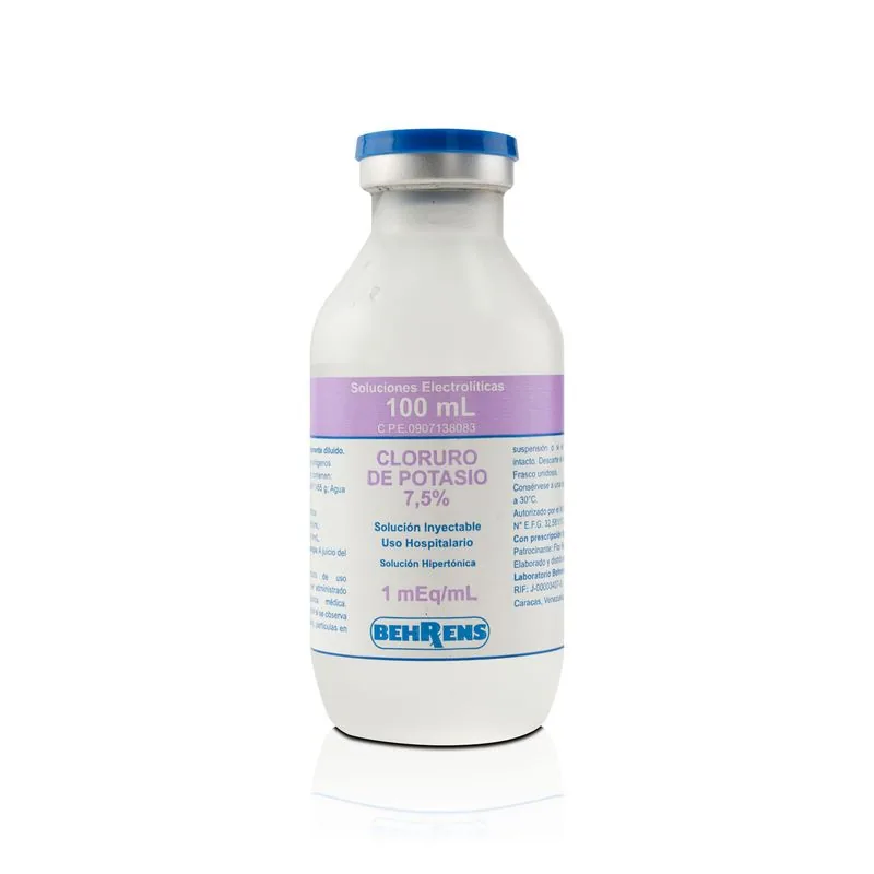 Cloruro de Potasio 7.5% 1Meq/ml x 100ML