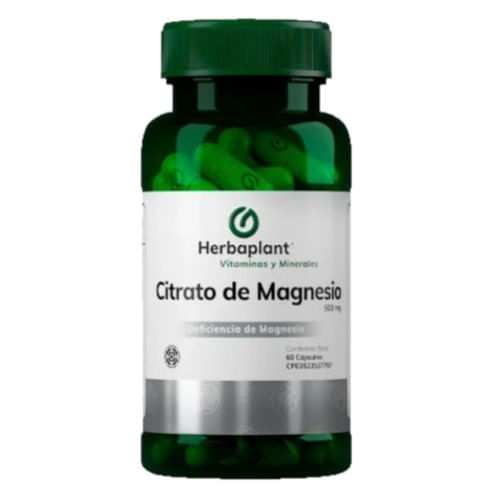Citrato de Magnesio 500MG x 60 Cap Herba