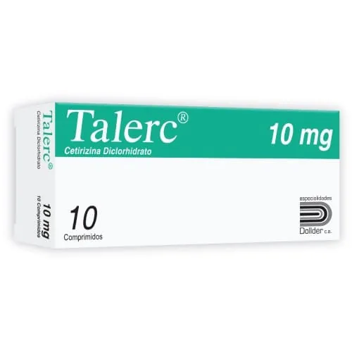 Talerc Cetirizina 10MG x 10 Comp Dollder