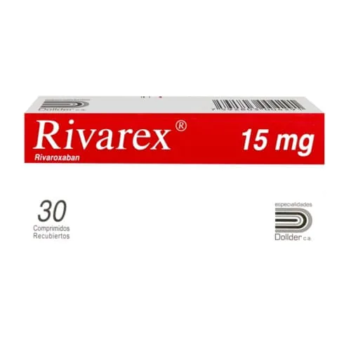 Rivarex Rivaroxaban 15MG x 30 Comp Dolld