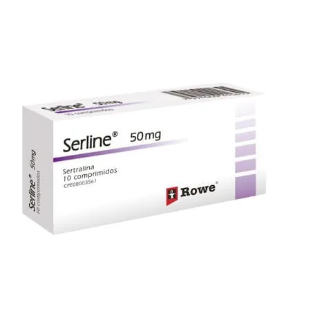 Serline x 50MG x 10 Tab Sertralina Rowe