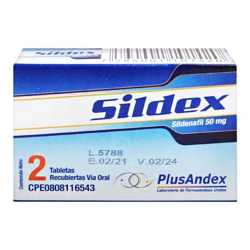 Sildex 50MG x 2 Tabletas