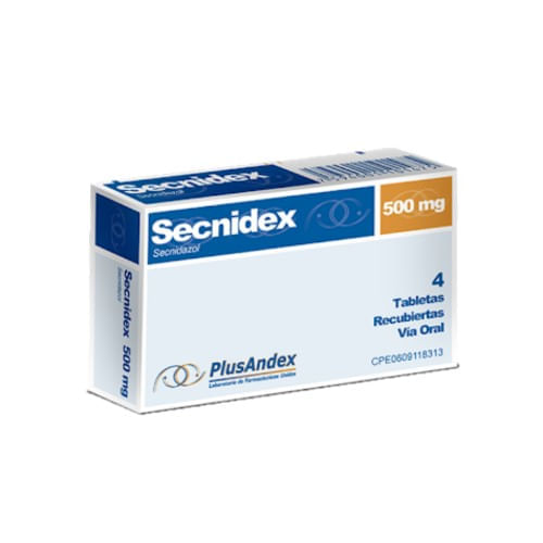 Secnidex 500MG x 4 Tabletas Plusandex