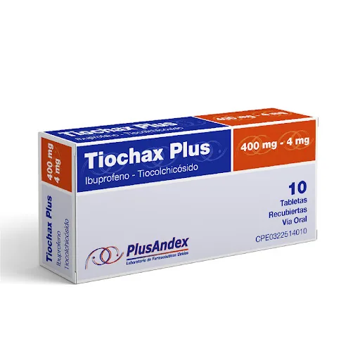 Tiochax Plus 400MG-4MG 10 Tabletas Plusandex