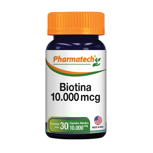 Biotina 10.000 MCG x 30 Cap Pharmatech