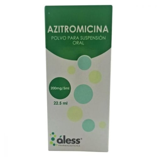 Azitromivina 200MG/5ML Susp Oral 22.5ML Aless