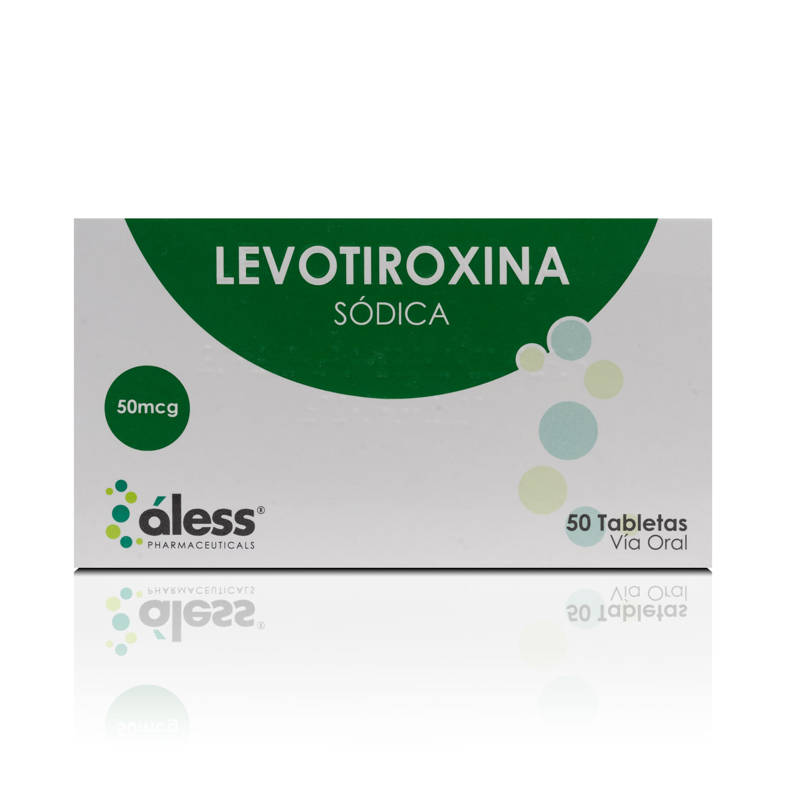 Levotiroxina Sodica 50 MCG x 50 Tabletas Aless