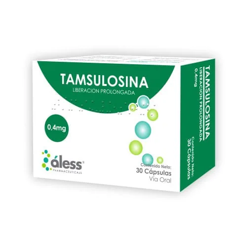 Tamsulosina 0.4 MG x 30 Tab Aless