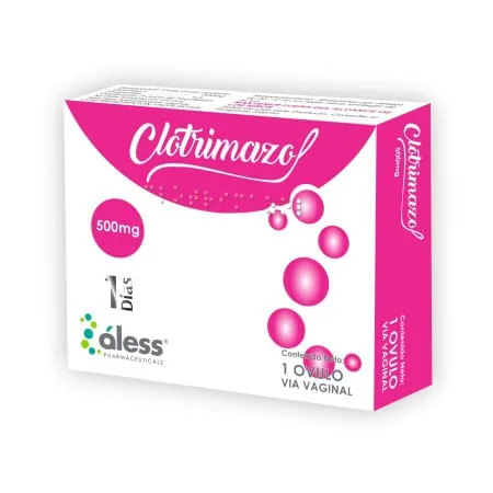 Clotrimazol 500MG x 1 Ovulo Via Vaginal Aless
