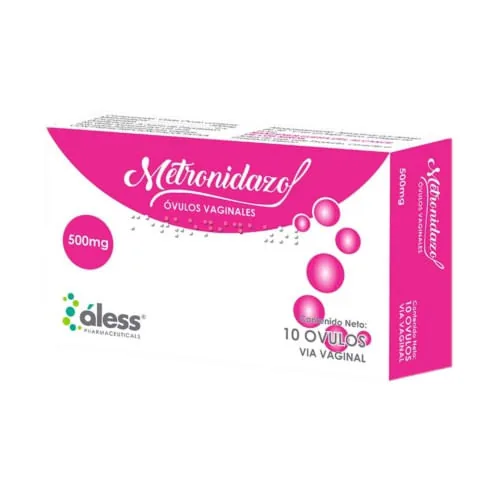 Metronidazol Ovulos Vaginales 500MG x 10 Ovulos Aless