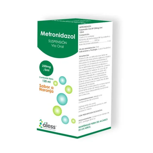 Metronidazol 250MG/5ML Aless X120ML