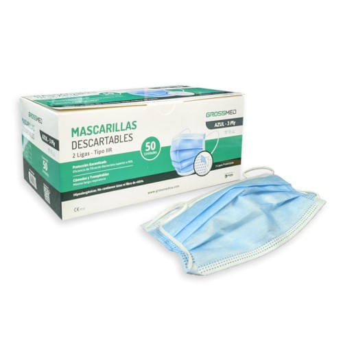 Mascarillas Descartable 50 Grossmed