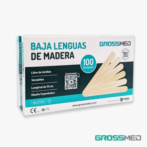 Baja Lenguas de Madera x 1Unidad Grossmed