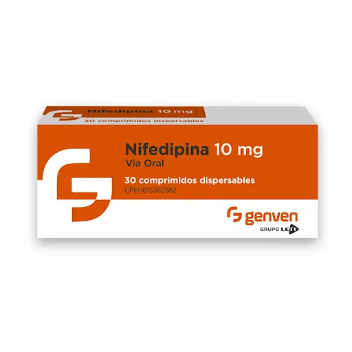Nifedipina 10 MG 10 Tabletas Land
