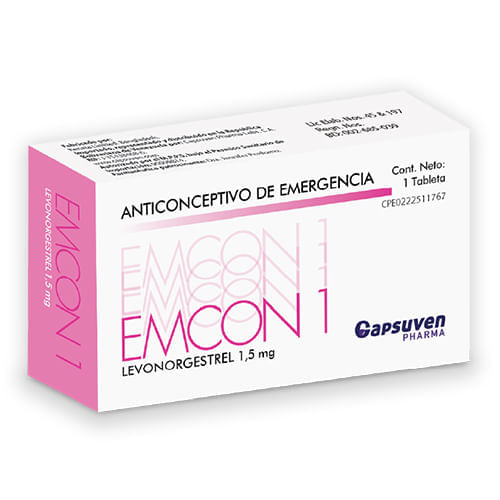 Emcon1 Capsuven Levonorgestrel 1.5 MG