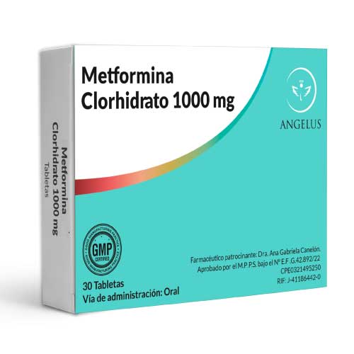 Metformina Angelus 30Tab 1000MG