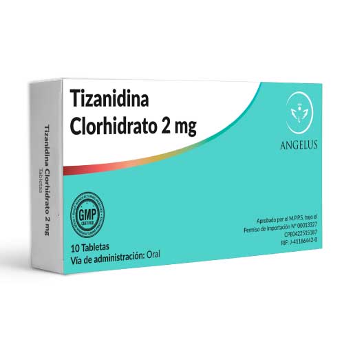 Tizanidina 2MG x 10 Tabletas Angelus