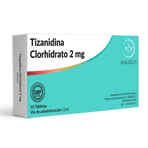 Tizanidina 2MG x 10 Tabletas Angelus
