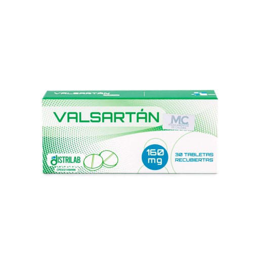 Valsartan 160 MG x 30 Tab Distrilab
