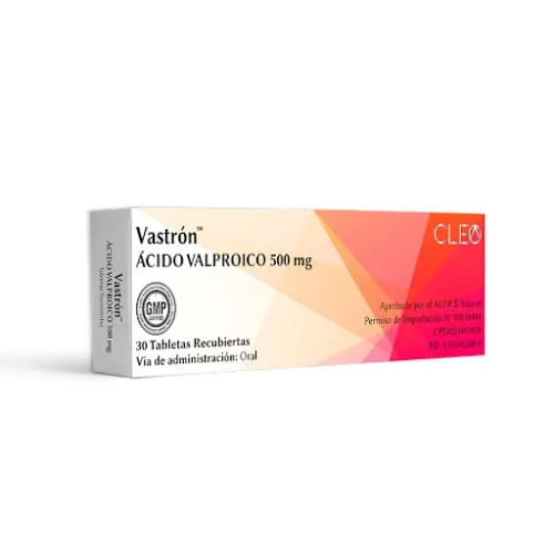 Vastron Acido Valproico 500MG x 30 Tab Cleo