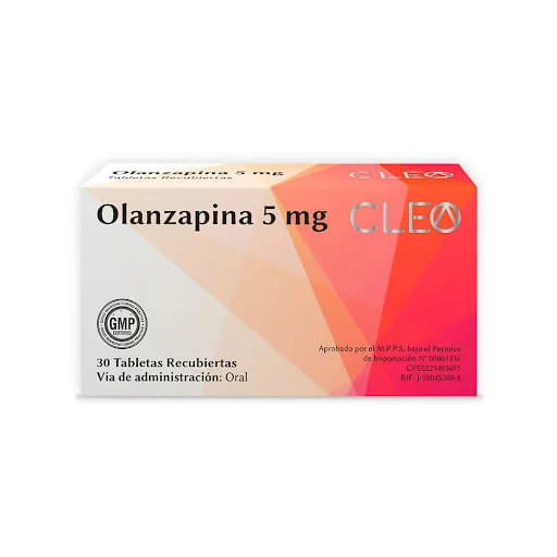 Olanzapina 5MG x 30 Tabletas Cleo