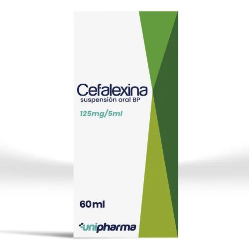 Cefalexina Susp 125MG/5ML x 60ML Uniphar