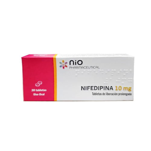 Nifedipina Lp 10 MG x 30 Tabletas Nio