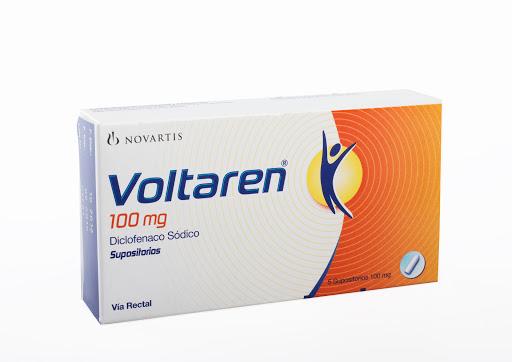 Voltaren 100MG Supositorio x Unidad Novartis / Front