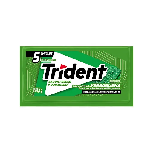 Trident Sabor a Yerbabuena x 5 Unds Mondelez