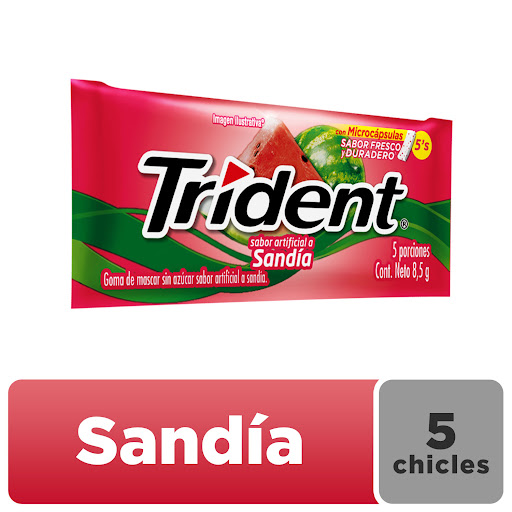 Trident Sabor a Sandia x 5 Und Mondelez