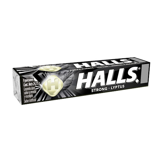 Caramelo de Menta Extra Fuerte (Negro) x 9 Und Halls