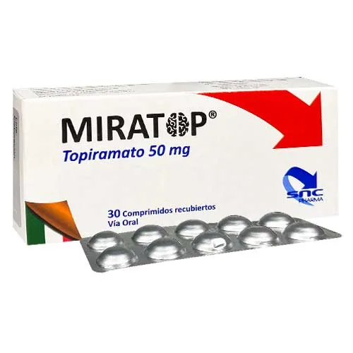 Miratop 50MG x 30 Tab Topiramato Snc