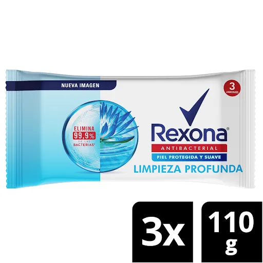 Jabon Antibacterial Limpieza Profunda 110G x 3 Unidades Dimassi
