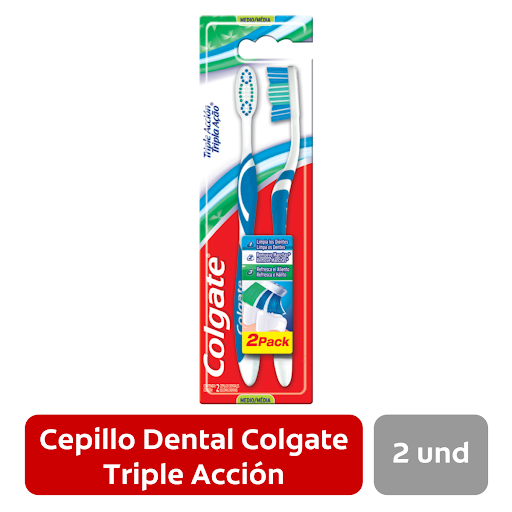 Cepillo Dental Colgate Triple Accion x 2 Und Colgate Palmolive