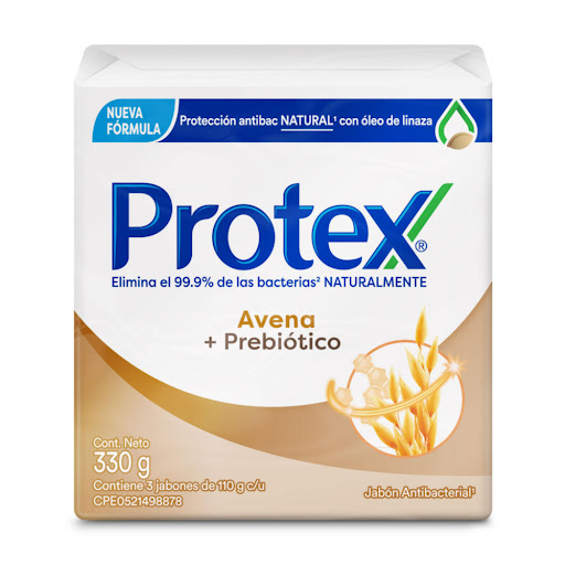 Jabon Protex Antibacterial Avena x 3 Unidades Colgate Palmolive