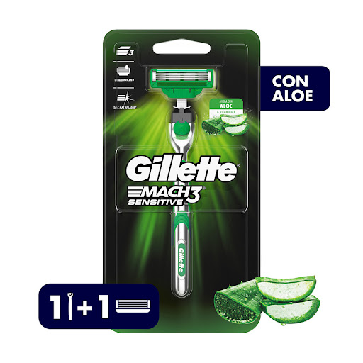 Maquina de Afeitar Gillette Mach 3 Sensitive x 1 Und