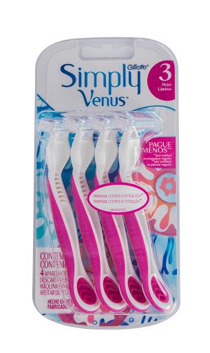 Maquina de Afeitar Venus Ristra x 4 Unidades P&g