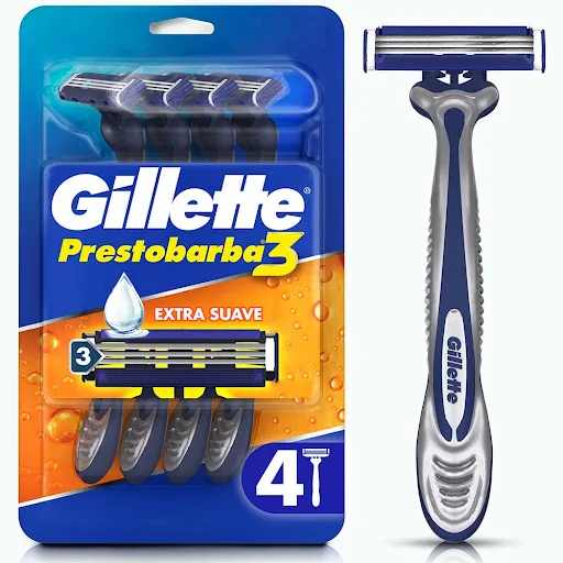 Prestobarba Gillete Pb3 Extra Suave x 4Unid P G