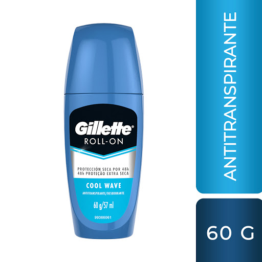 Desodorante Gillette Roll Rush Power Rush Bolita 60G