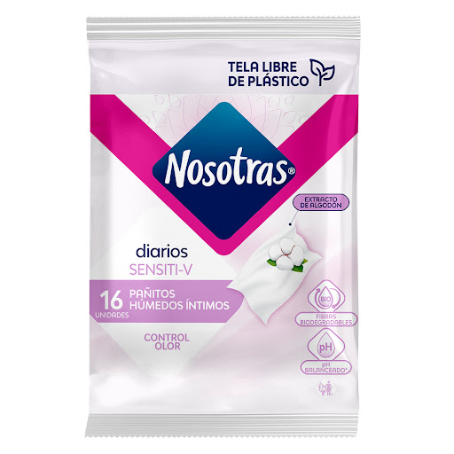 Pañitos Humedos Intimos Sensiti-v Nosotras x 16 Unidades Wayne - Familia
